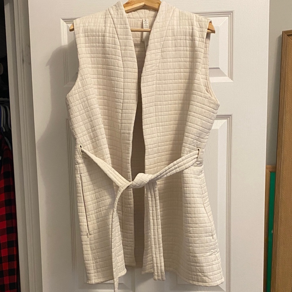 lululemon athletica Cream Quilted Vest